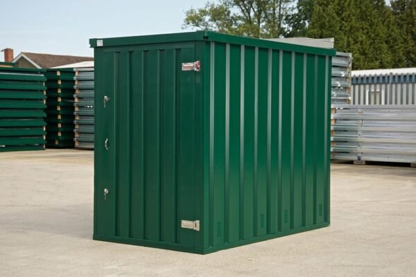 Flat Pack Metal Garden Store – Green