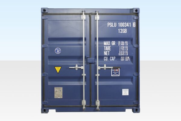 10ft x 8ft Shipping Container (One Trip) Blue (RAL 5013)