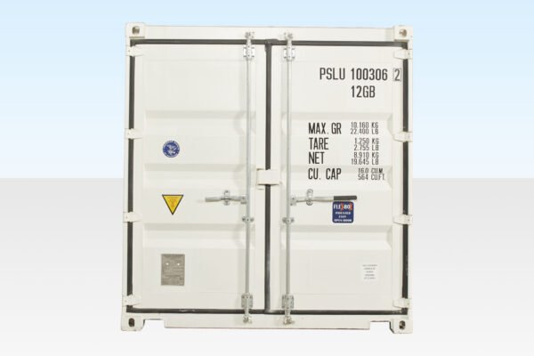 10ft x 8ft Shipping Container (One Trip) White (RAL 9003)