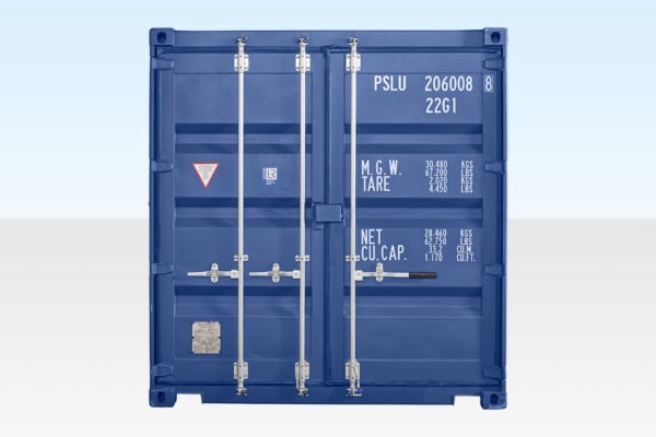 20ft Shipping Container (One Trip) Blue (RAL 5013)