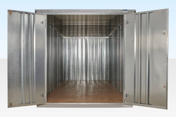 6m XL Flat Pack Container Store – Galvanised
